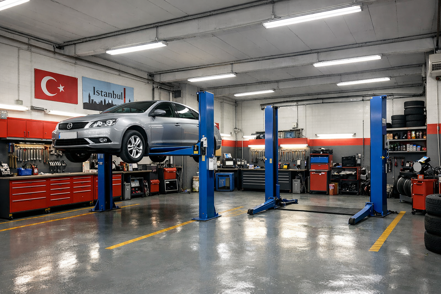 UstaFiyat Garaj servis alani